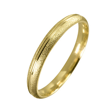 Обручальное кольцо из желтого золота узкое 220-000-752