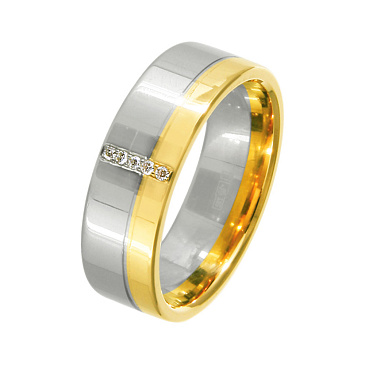 Обручальное кольцо с бриллиантом 442-050-331