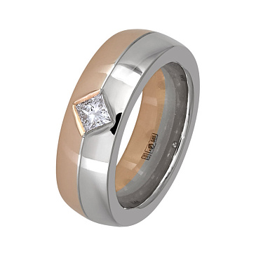 Обручальное кольцо с бриллиантом 432-010-473
