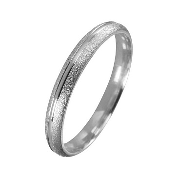 Обручальное кольцо из белого золота 210-000-752