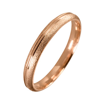 Обручальное кольцо из красного золота 200-000-752