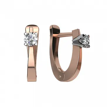 Серьги с бриллиантами 912049Б